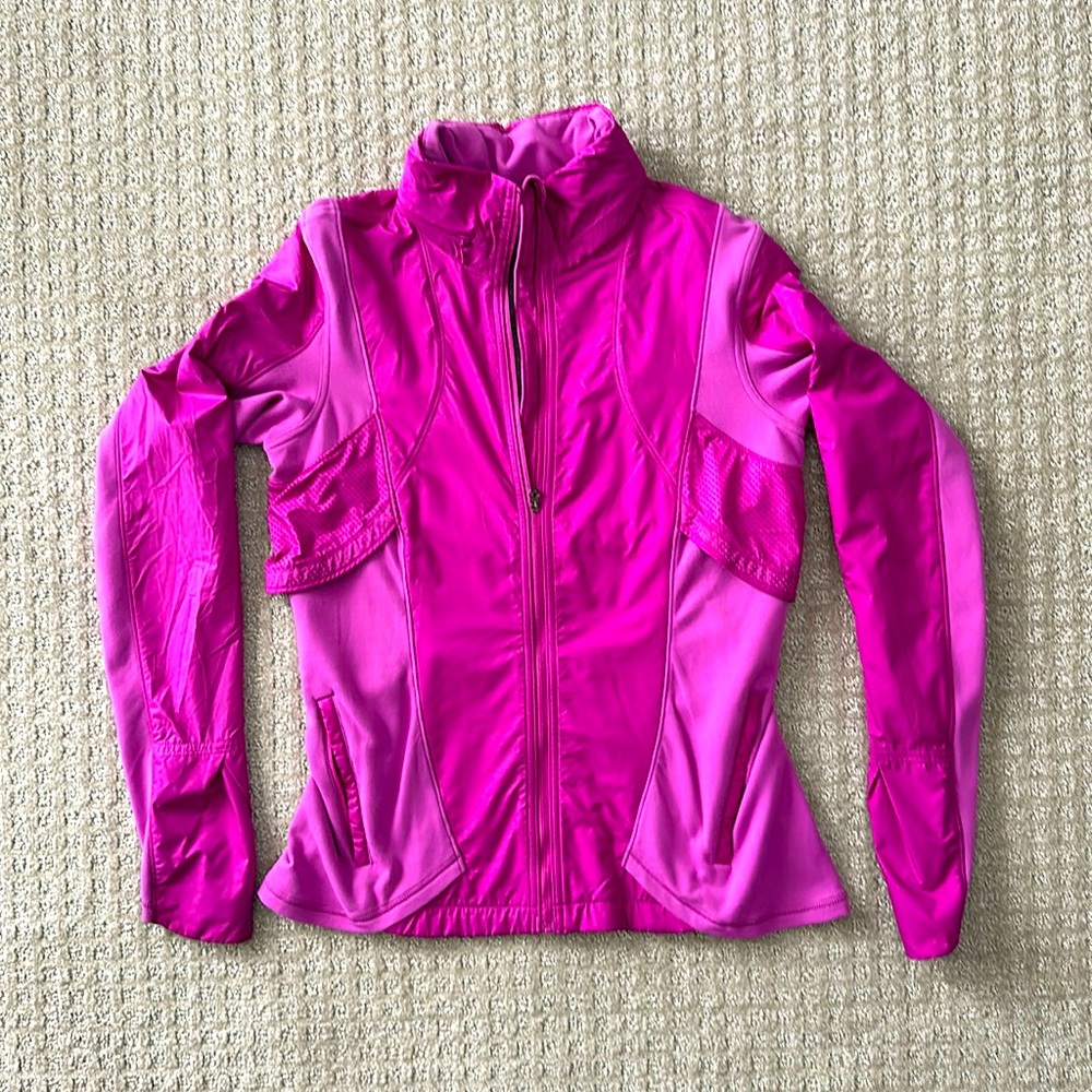 Hot Pink Lululemon Full Zip Jacket Size :10
